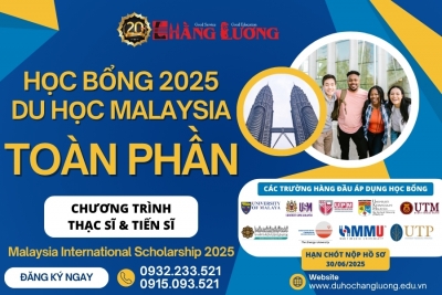 DU HỌC THẠC SĨ & TIẾN SĨ VỚI HỌC BỔNG TOÀN PHẦN MALAYSIA MIS 2025