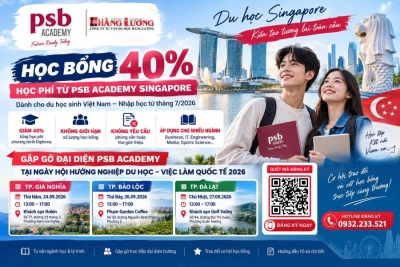 PSB ACADEMY SINGAPORE MỞ HỌC BỔNG 40% HỌC PHÍ CHO DU HỌC SINH VIỆT NAM – CƠ HỘI ĐÁNG CHÚ Ý TRONG NĂM 2026