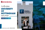 TUYỂN SINH ĐẠI HỌC NOTTINGHAM MALAYSIA NĂM HỌC 2023