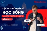 CẬP NHẬT MỚI NHẤT VỀ HỌC BỔNG TẠI CÁC TRƯỜNG TẠI MỸ NĂM 2023