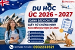 DU HỌC ÚC 2026 – 2027 - DANH SÁCH CHI TIẾT GIẤY TỜ CHỨNG MINH TÀI CHÍNH DU HỌC ÚC 2026